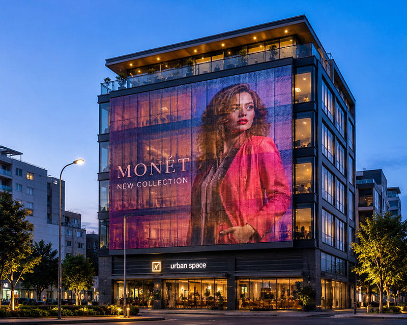 Commercial Building LED Display